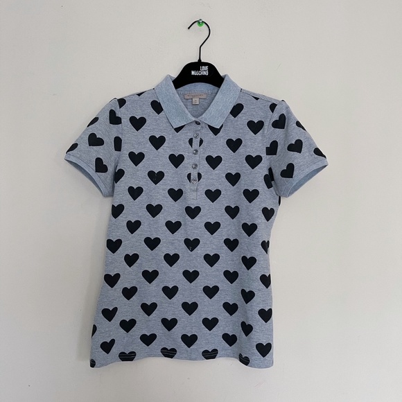 BURBERRY BRIT Heart Print Polo SzM=US8 - Picture 5 of 10
